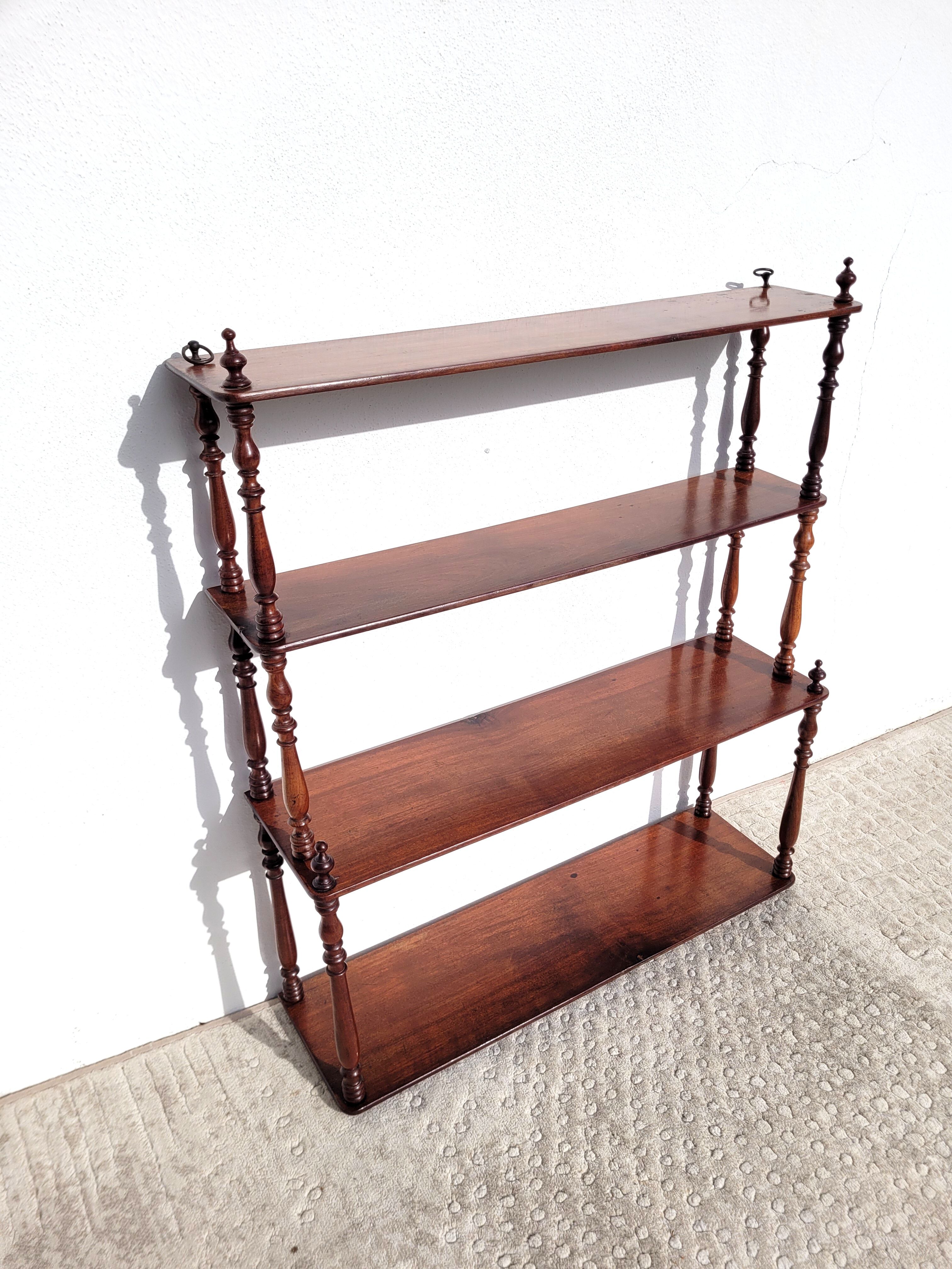 Mahogany wall shelf 1900