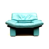 Fauteuil Ambassador en cuir par Nicoletti Salotti pour Avanti des années 1980