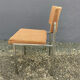 Lot de 4 chaises en métal chromé