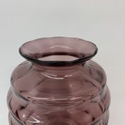 Vase Art déco Doyen en verre violet, années 1930