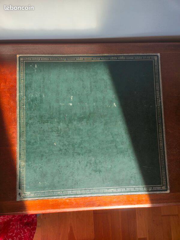 Antique Art Deco Desk Solid Oak - Leather Desk Mat - Cabinetmaker Quality