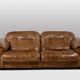 Maison De Sede. Two-seater sofa in buffalo leather. 1970s.