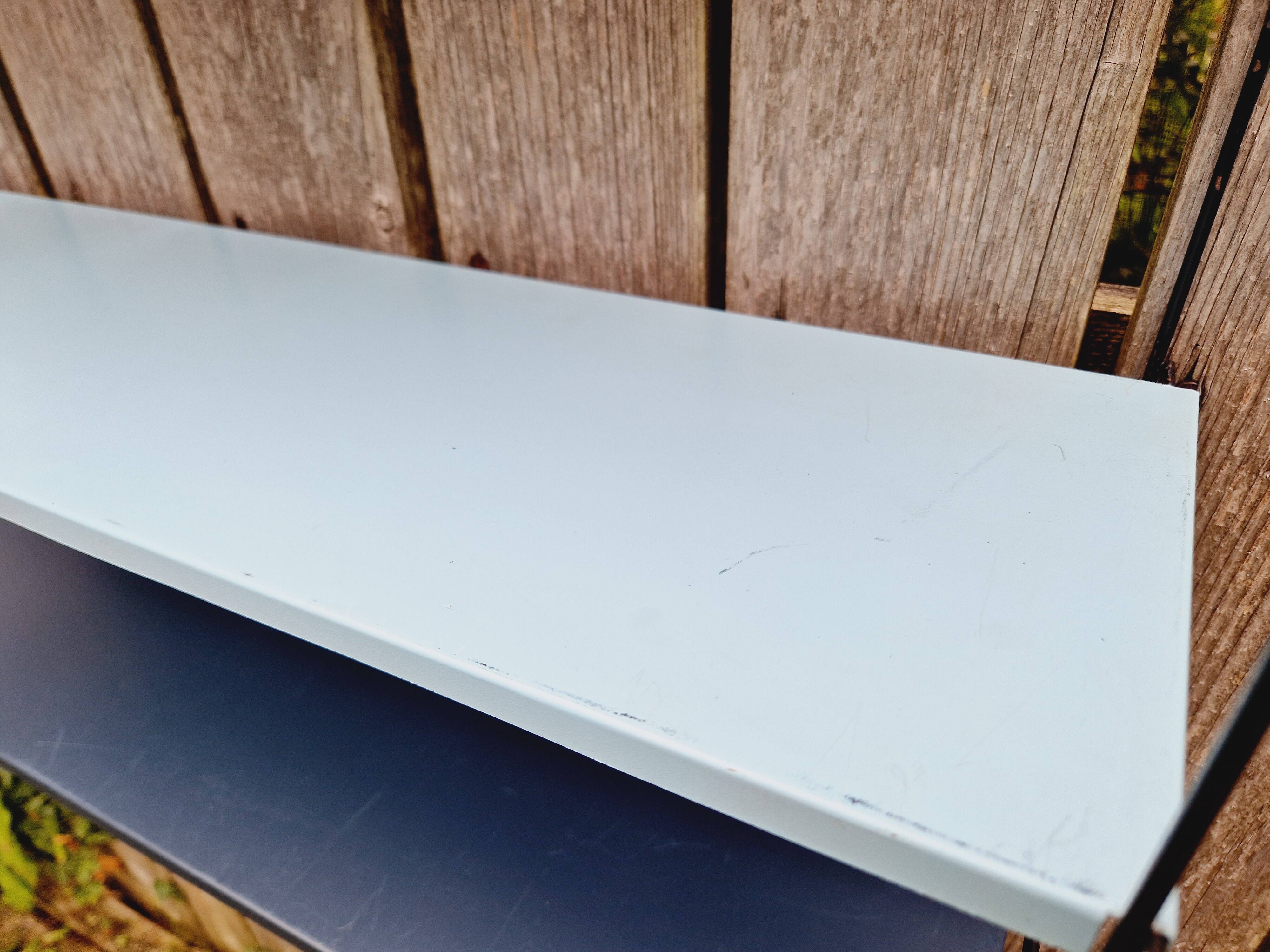 Vintage metal wall shelf, 60s