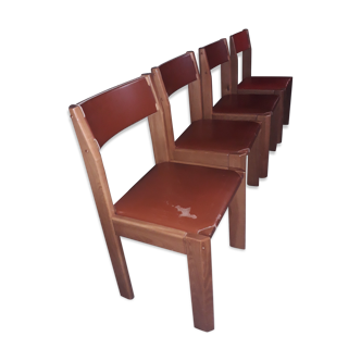 Serie of 4 chairs