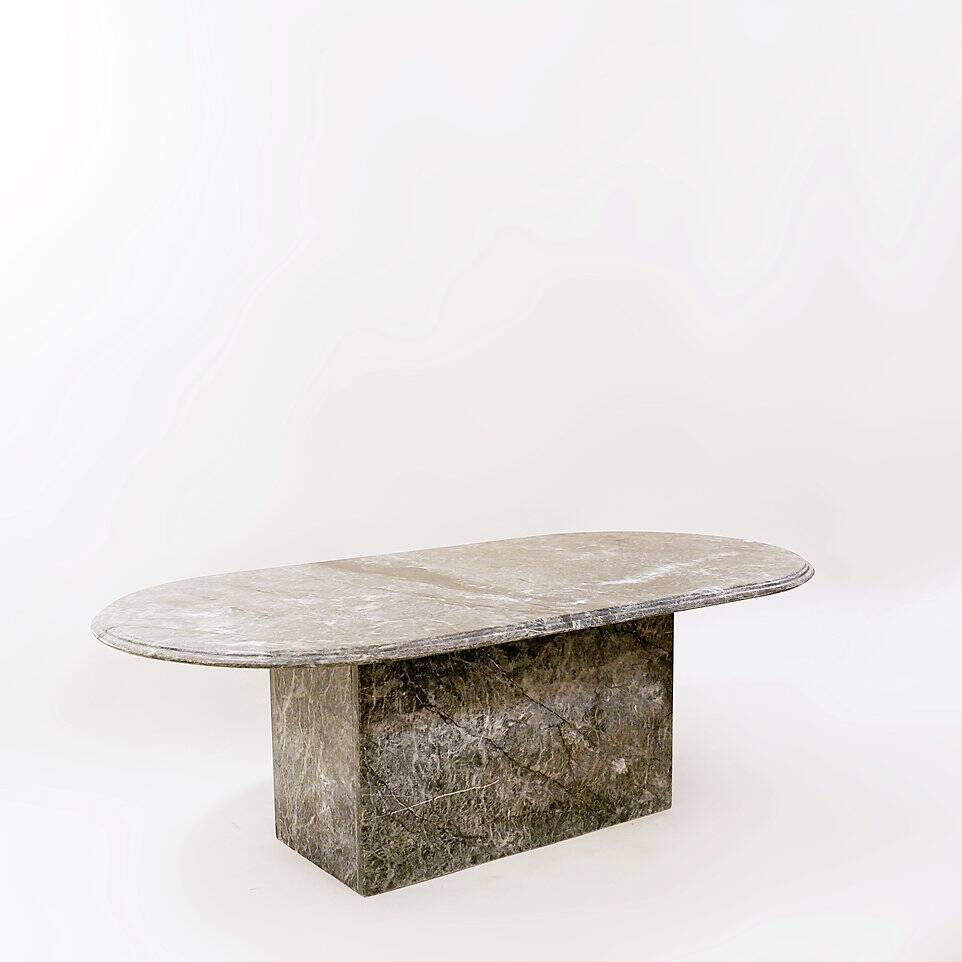Gray marble coffee table, 1960s