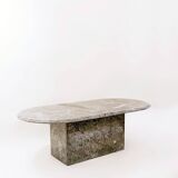 Table basse en marbre gris, 1960s