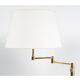 Pair of Floor Lamps, Brass Readers, XXth Century