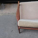 Scandinavian teak armchair from the 60s