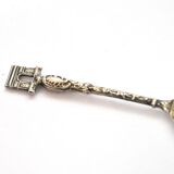 Cuillère de collection "souvenir de paris" en argent massif minerve Arc de Triomphe