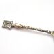 Paris souvenir collector's spoon in SOLID SILVER Minerva Arc de Triomphe