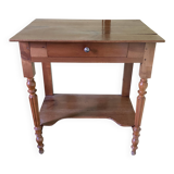 Side table, solid wood desk in Louis-Philippe style
