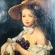 Painting: Oil on canvas: Portrait of a young woman