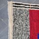 Traditional natural wool rug with colourful patterns, size 2/3 m.