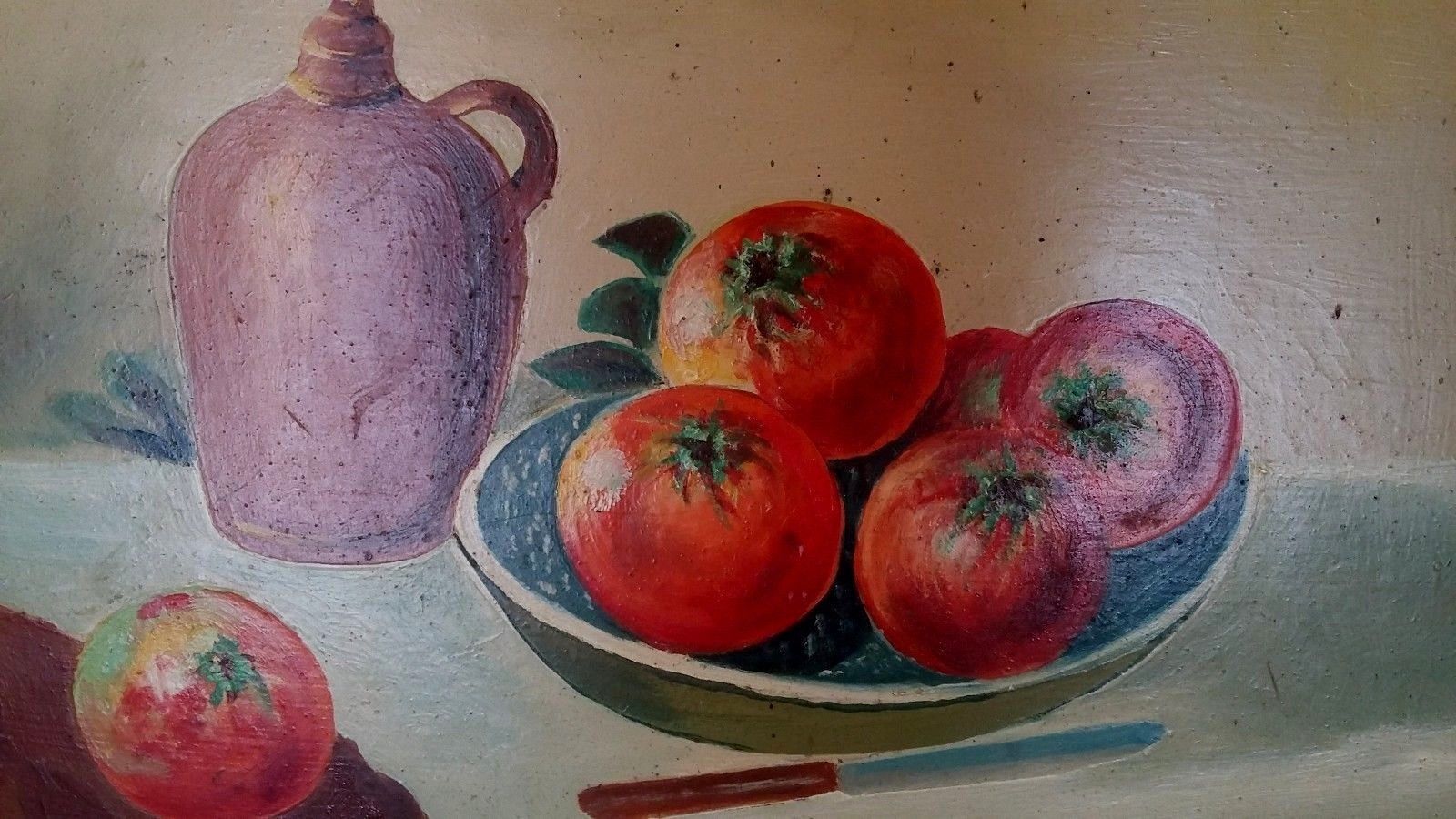 Oil painting, still life