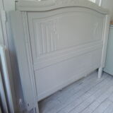 Headboard 160 art deco gray pearl