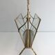 Bamboo-style brass magazine rack from the Baguès house.