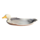 Plate barbotine duck / goose (French pottery)