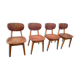 Set of 4 sb13 lounge chairs & table by cees braakman for pastoe, 1950 s,.