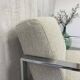 Fauteuil design inox chromé