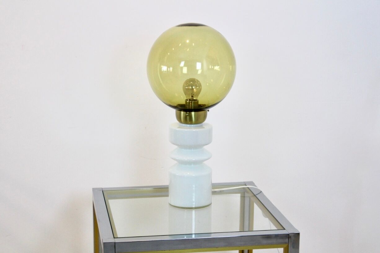 Raak Amsterdam table lamp in glass and brass