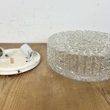 Vintage Glass Wall Or Ceiling Light, 1970s