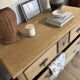 Solid oak chest of drawers - 5 drawers