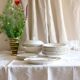 4 porcelain dessert plates collection ''Juan'' Sarreguemine Digoin 1950