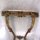 Console bois doré et marbre style Louis XV