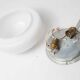 Celling in white opaline
