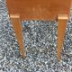 Vintage pair of bedside tables from the 1950s in sycamore and a mirror.