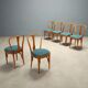 Chaises en hêtre des années 1960