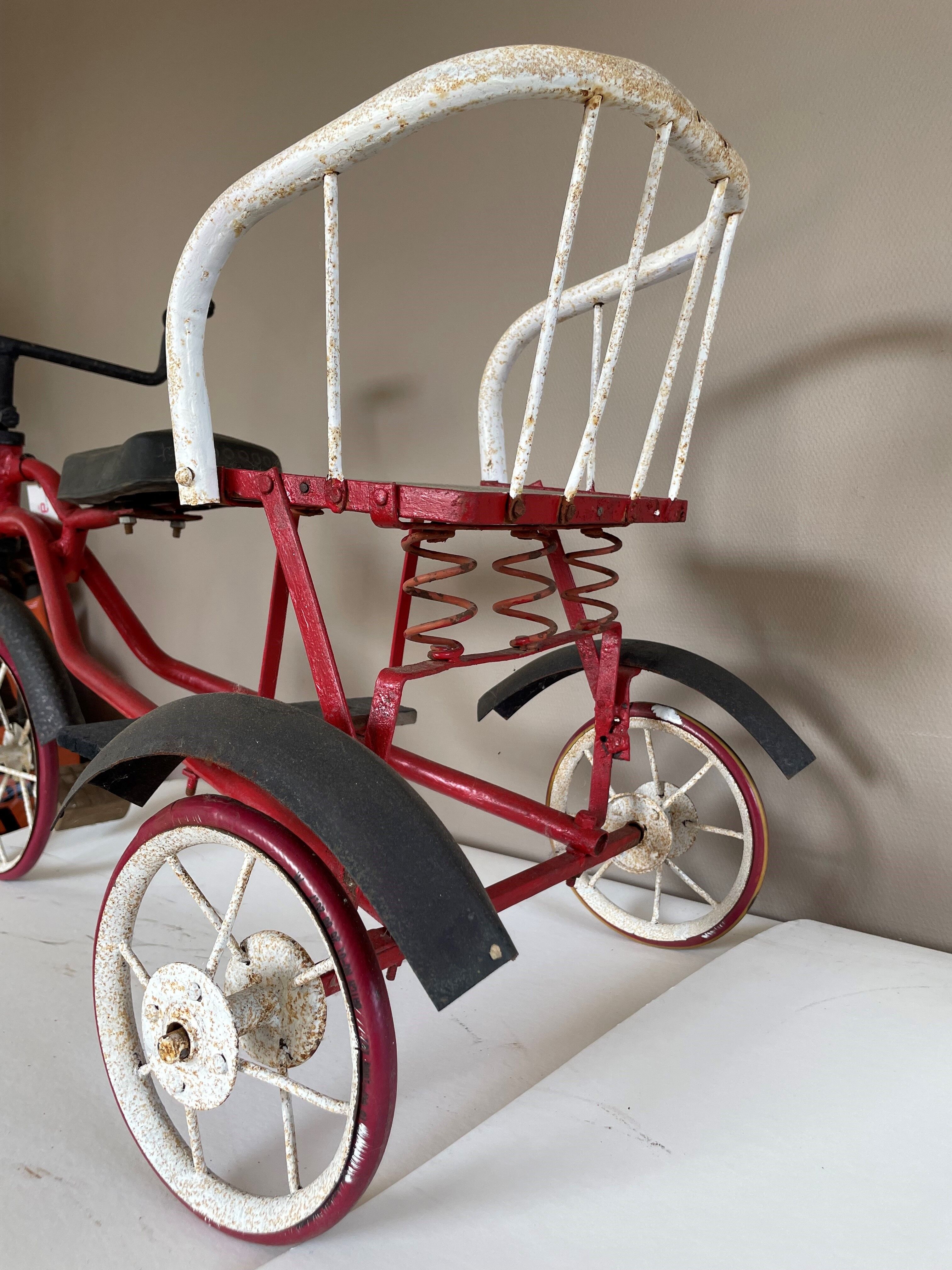 Old two-seater tricycle