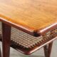 Vintage coffee table, Danish Design with V-Shaped Legs, Kurt Østervig 1950s