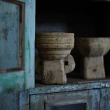 Small family bowl turned candle holder