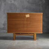 Brutalist Oak Cabinet, Belgium, 1960s