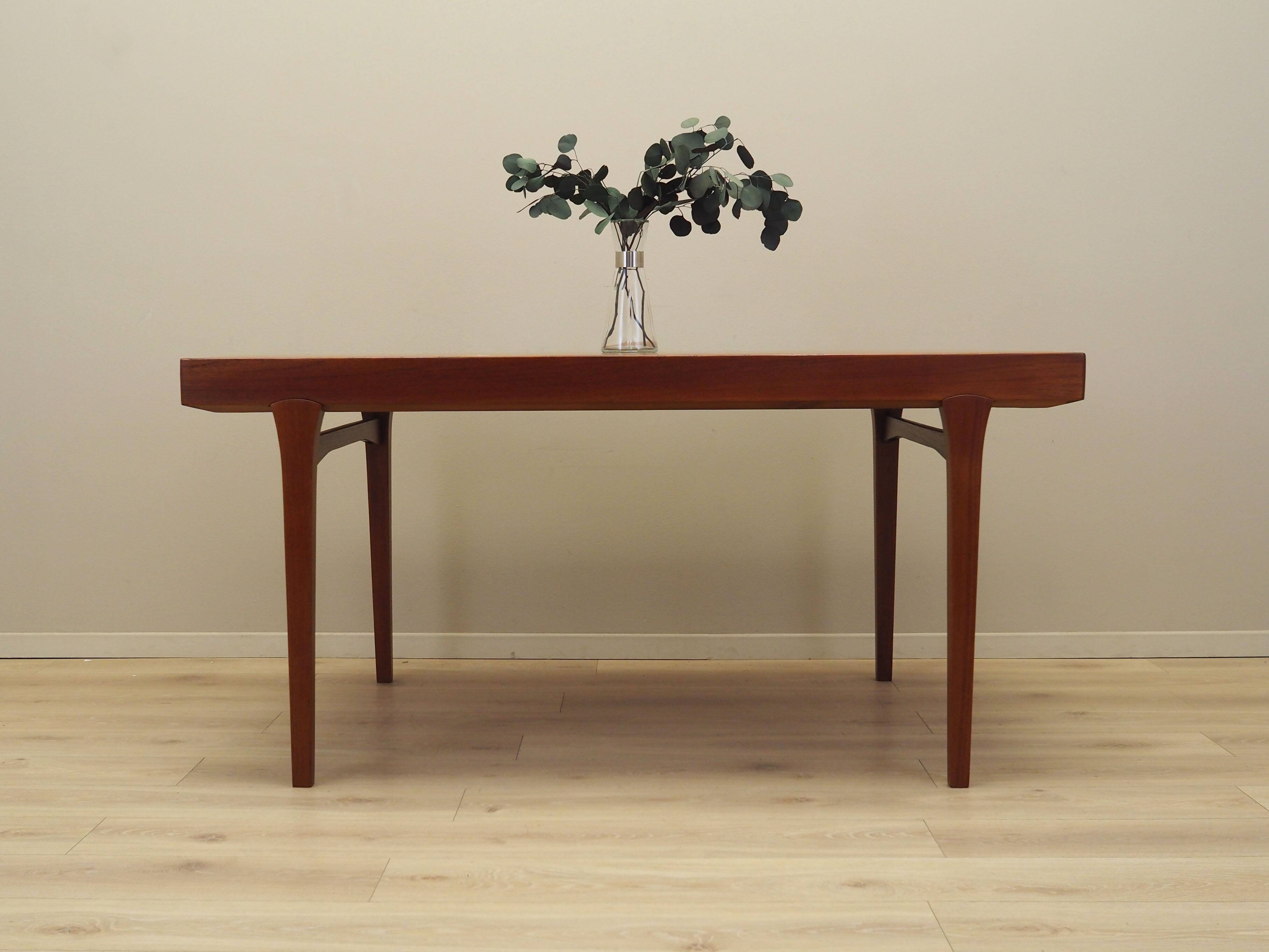 Teak table, Danish design, 1970s, production: Denmark