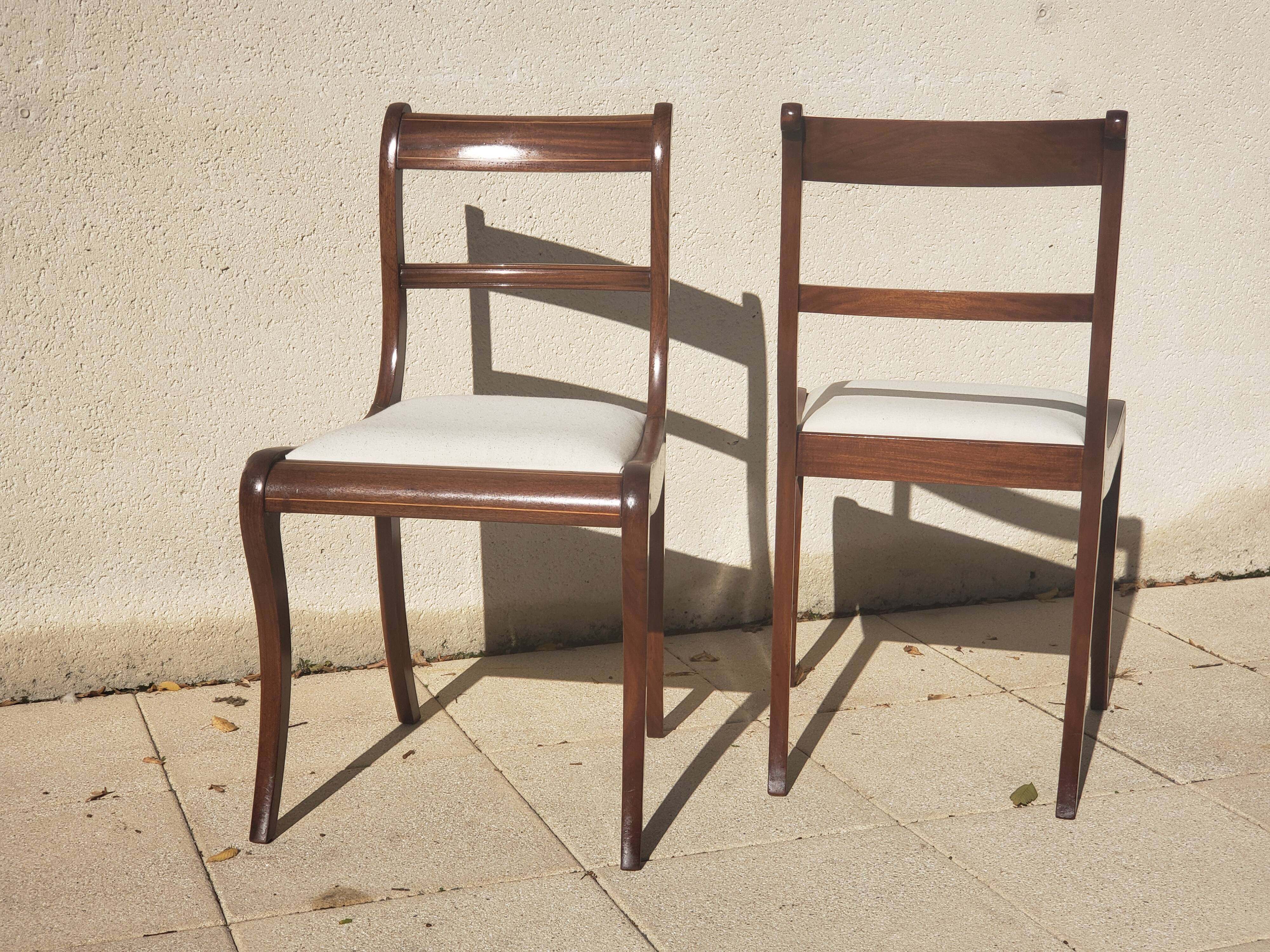 4 Antique Louis Philippe Chairs