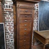 Meuble de métier 11 tiroirs en chêne massif