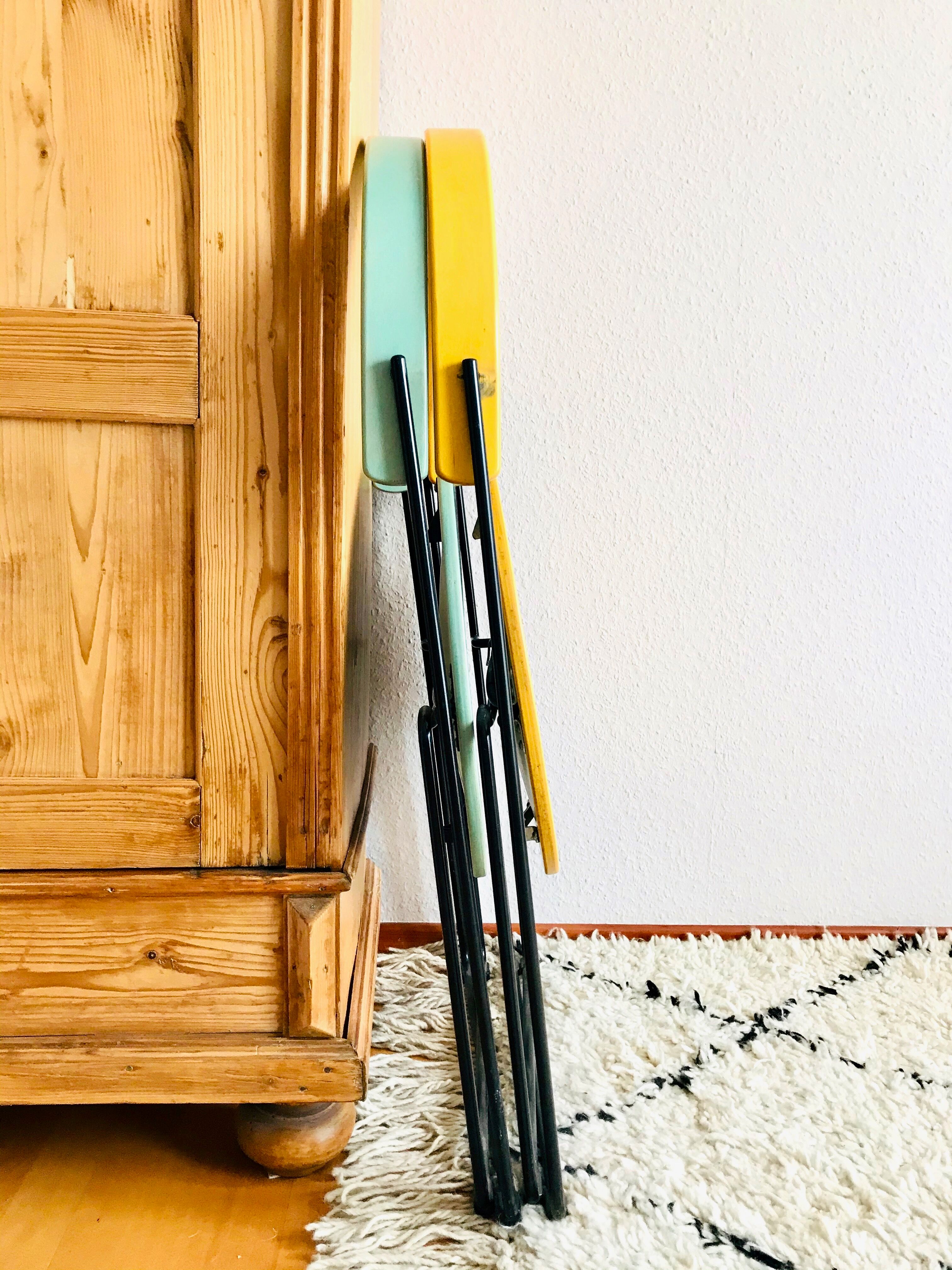 Vintage folding chair Soley by Vladimir Hardarson for Kusch & Co