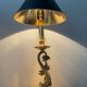 Pair of Empire lamps in bronze and sheet metal