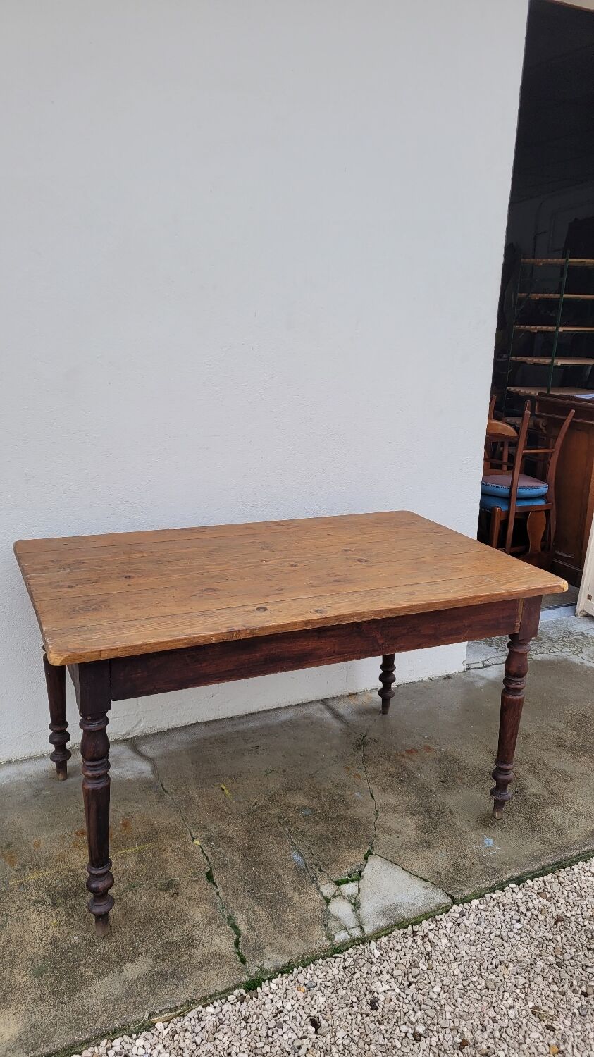 Antique Louis Philippe style farmhouse bistro table
