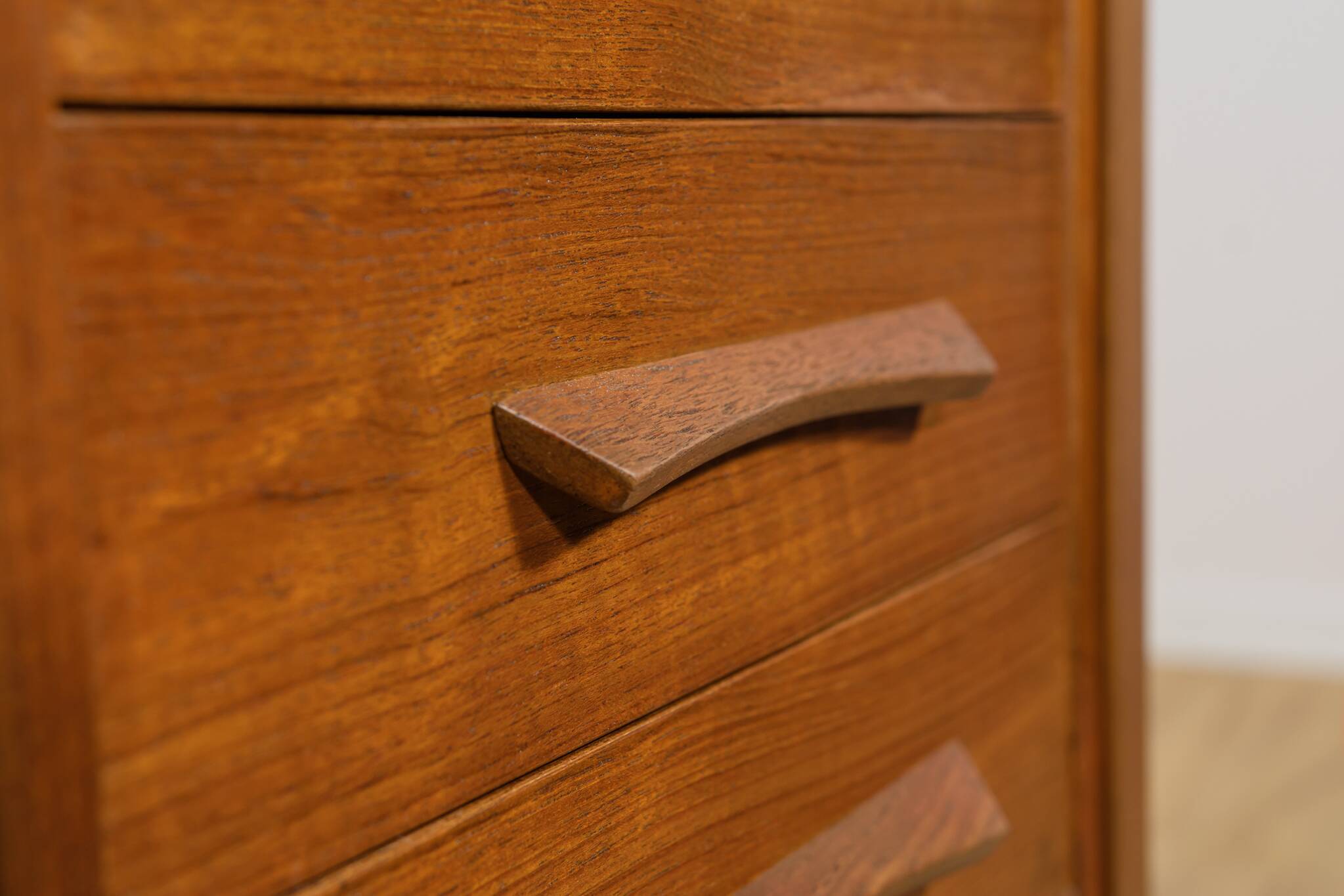 Mid-Century Freestanding Teak Desk, Denmark, 1960s
