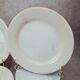 Assiettes Gien modernistes à pois dorés – lot de 9