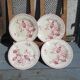 4 iron earth dessert plates porcelain from Gien