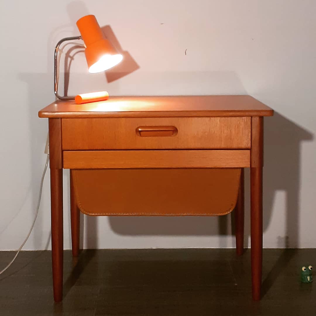 Pair of bedside tables "pelicans" in teak, norwegian 1960s