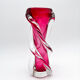 Twisted Murano Vase Sommerso Rose Italian Design 1960s