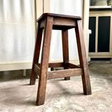 Dark wood stool
