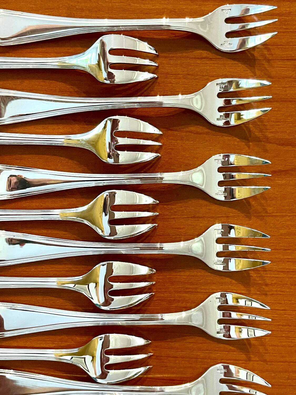 Christofle America, 12 oyster and shellfish forks, new condition