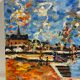 Old painting, Marine, signed XX century
