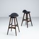 Tabourets de bar "OD61" d'Erik Buch, Oddense Mobler, Danemark, 1965.